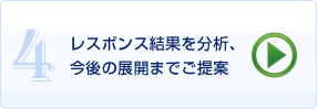 4.レスポンス結果を分析、今後の展開までご提案