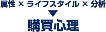 属性×ライフスタイル×分析→購買心理